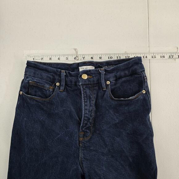 Good American good curve straigth denim 6/28 blue womens 6943 - Picture 3 of 11